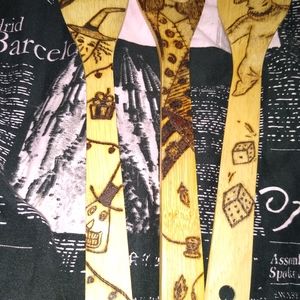 3 pc Wooden spoon Nightmare before Christmas